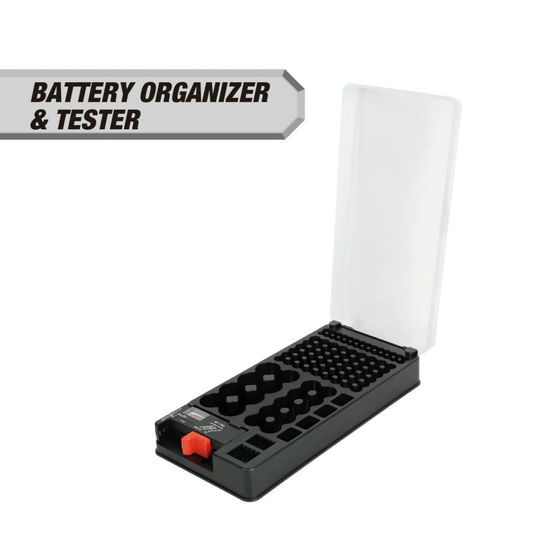 Hyper Tough Battery Organizer and Tester, Wall Mount photo 1