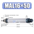 thumbnail image 1 of Pneumatic Cylinder Bore 25-500mm Stroke Single Lever Pneumatic Air Cylinder ,Multifunctional, 1 of 7
