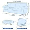 thumbnail image 3 of Subrtex 9-Piece Stretch Sofa Slipcover Sets with 4 Backrest Cushion Covers and 4 Seat Cushion Covers (Oversize Sofa, Wine), 3 of 8