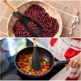 thumbnail image 4 of 【2 Pack】Silicone Cooking Spoon for Nonstick Cookware - Wooden Handle Kitchen Spoon for Mixing, Flipping, Scraping & Serving - Heat-Resistant Spatula for Baking, Stirring, 4 of 10