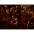 thumbnail image 3 of Gioacchino Assereto 18x14 Black Modern Framed Museum Art Print Titled - Moses Striking the Rock (1630), 3 of 5