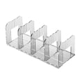 thumbnail image 4 of Divisor de estantes, organizador de bolsos para armario, estantes ajustables multifunción resistentes Blanco transparente 4 cuadrículas, 4 of 8