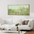 thumbnail image 4 of IDEA4WALL Extra Large Framed Canvas Print Wall Art Lush Summer Garden with Blooming Trees Classic Art Nature Wilderness Vintage Wall Decor Oversized Artwork Relax/Calm for Living Room - 60"x30", 4 of 5