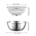 thumbnail image 3 of SHISUYAN 2pcs Stainless Steel Mesh Colander Kitchen Metal Basin Fine Mesh Strainer Basket Washing Colander, 3 of 8