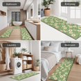 thumbnail image 5 of Daisy Pioneer Flower Green Pattern Kitchen Rugs Set Of 3, Non Slip Washable Kitchen Runner Rugs, Decorative Floor Mats for Sink Laundry and Home Use, 17"x30" + 17"x47" + 17"x59", 5 of 6