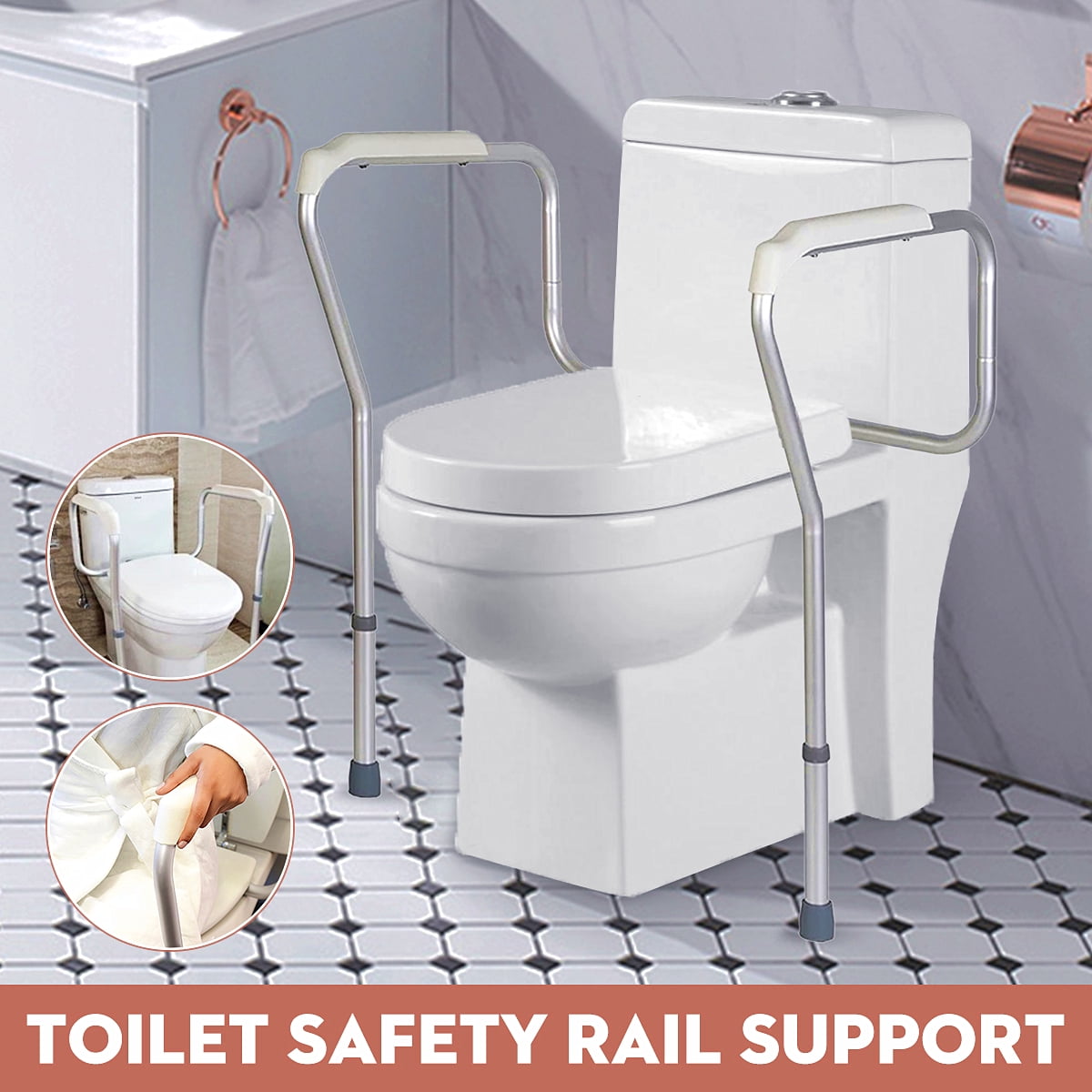 Toilet Safety Frame Bathroom Safety Hand Rails With