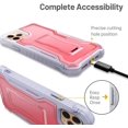 thumbnail image 5 of FITO For iPhone 11 Pro Max Case, Phone Case with Screen Protector and Kickstand (Pink), 5 of 7