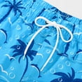 thumbnail image 5 of MADHERO Men's Swim Trunks with Lining Quick Dry Summer Funny Print Swimswear Beach Shorts for Men Blue Coconut Tree Size xl, 5 of 7