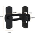 thumbnail image 2 of Pestillo negro TUNC de acero inoxidable de 90 grados cerradura de puerta dedicada grande paquete de 2 70mm, 2 of 5