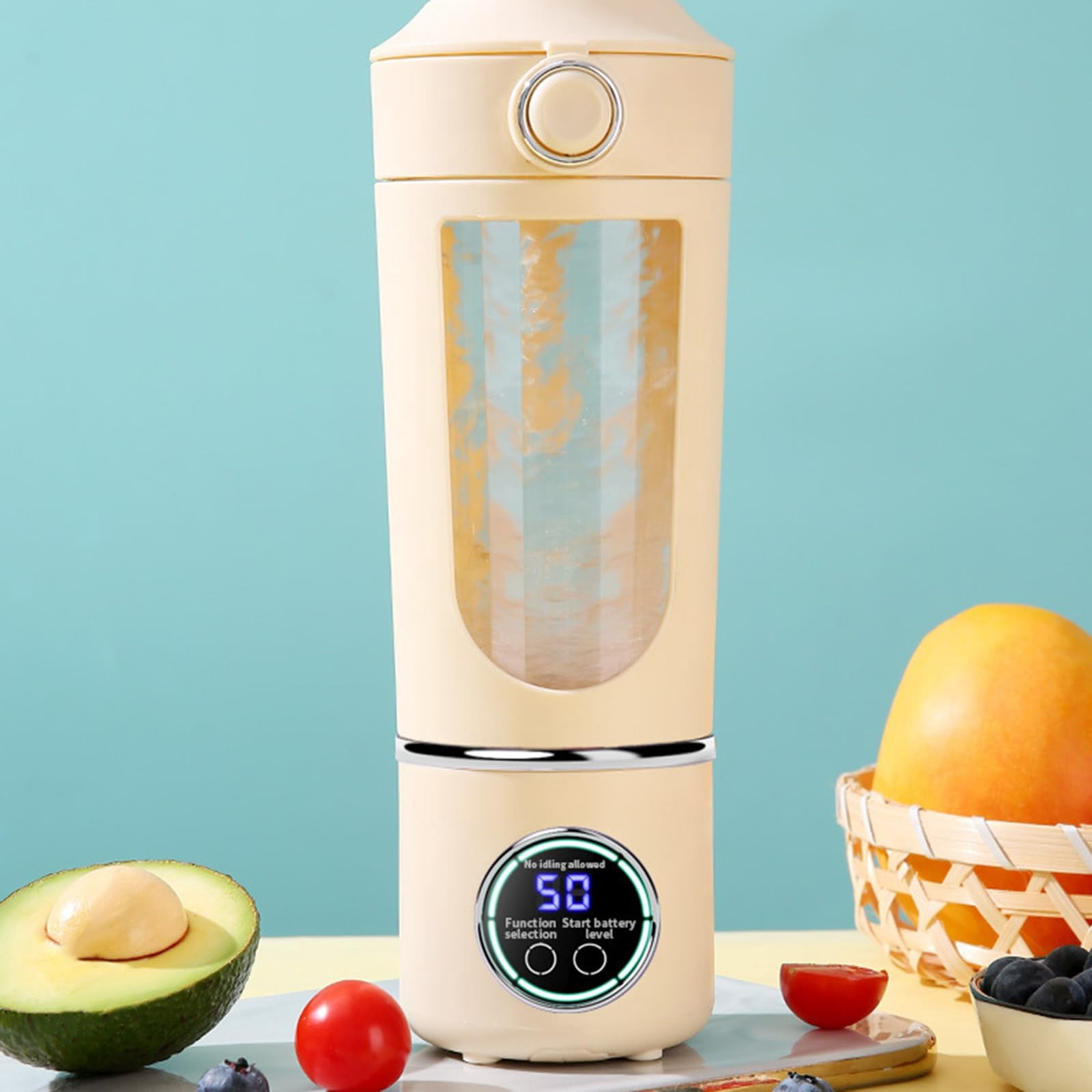 700ml Portable Blender Cup, USB Rechargeable Juicer Blender for Smoothies and Shakes, Travel Friendly Personal Mixer for Gym, Office and Home Kitchen