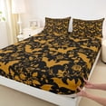 thumbnail image 3 of Castle Fairy Animal Bats Full Size Sheets for Boys Girls,Chic Floral Rose Bed Sheets, 3 of 7