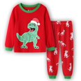 thumbnail image 2 of Conjuntos de pijamas de manga larga para niños y niñas, ropa de dibujos animados para bebé, pijamas de Navidad, ropa de dormir de dinosaurios, novedad, 2 of 4