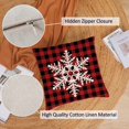 thumbnail image 3 of Christmas Pillow Covers 16x16 Set of 4 Red Green Xmas Decorative Throw Pillows Christmas Tree Deer Santa Pillow Cases Home Outdoor Sofa Couch Cushion Covers for Christmas Decorations (16 by 16), 3 of 6