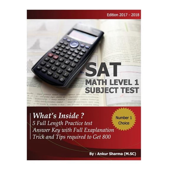 SAT Math Level 1 subject test : SAT Math 1 subject test Paperback 1548997277 9781548997274 Mr. Ankur Sharma