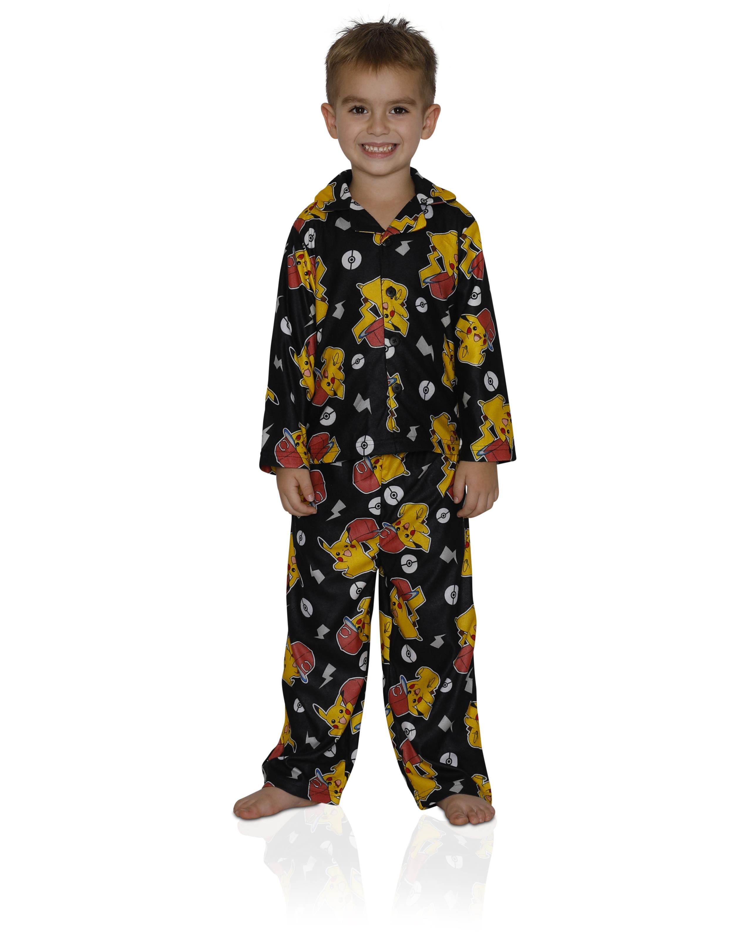 Pokemon Pajamas Size 6 7 2 pc PJ Set Soft Flannel Flame Resistant 