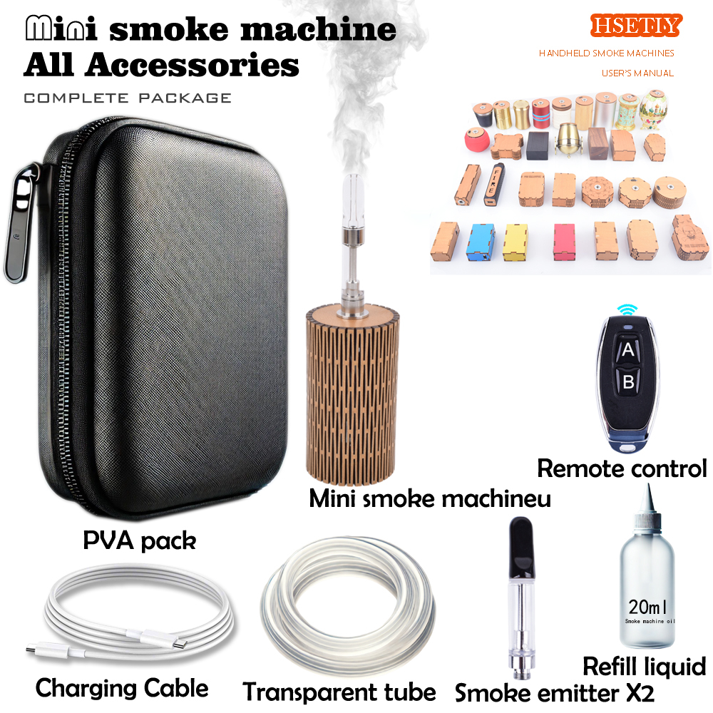 Mini Smoke Machine for Party、Halloween，Fog Machine Wireless Remote Control Suitable for Food， Photography ，Outdoor Activities，Cosplay，Stage Effect