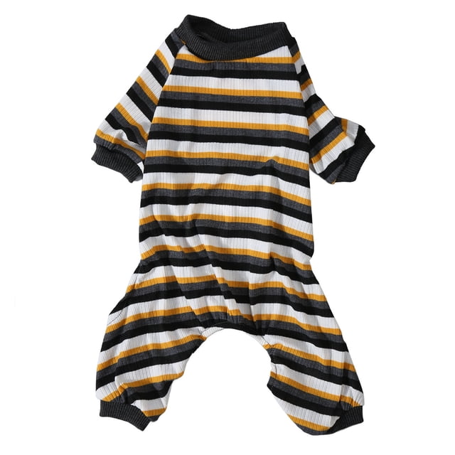 Pijamas suaves para cachorros NikouMX Pijamas para perros a rayas de 4 patas