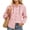Pink, variant on Zeijnsda Womens Hooded Coats Women's Thin Comfy Loose Hooded Cardigan Solid Color Cotton Linen Daily Outings Hoodies Fashion Button Long Sleeved Shirts