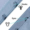 thumbnail image 6 of 90 Sets 3 Sizes Sewing Hooks and Eyes Closure Iron Bra Hooks Replacement with a Plastic Box for Clothing Jacket Skirt Trousers(Mixed Color) DIY, 6 of 7