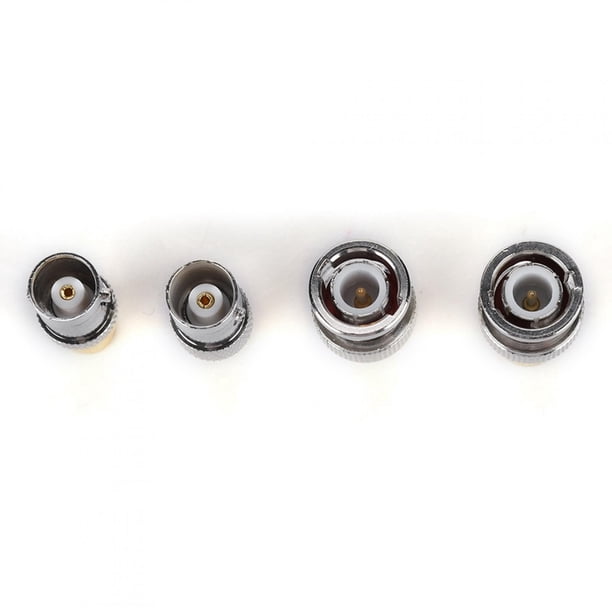 Adaptador Sma A Bnc, 4pcs Conector de Antena Conector Coaxial de Antena Cable Sma Macho A Bnc Hurbra Con Impedancia de 50 Ohmios para conector Bnc Macho/Hurbra A SMA Macho/Hurbra