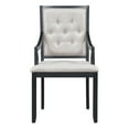 thumbnail image 6 of Harper & Bright Designs Farmhouse Dining Set for 4, Wood Kitchen Extendable Round Dining Table Set with 4 Upholstered Chairs, Black, 6 of 9