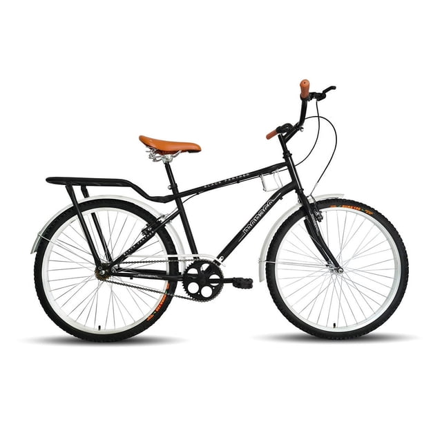 Bicicleta Urbana Monaco Porta Ánfora Rodada 26 Negro BLACK PANTHER Rodada 26