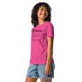 thumbnail image 2 of Nonna T-shirt Women's Relaxed T-Shirt (Berry, 3XL), 2 of 2