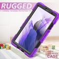 thumbnail image 3 of Timoom Samsung Galaxy Tab A7 Lite Case 8.7 inch 2021(SM-T220/T225), with Screen Protector Pencil Holder Kids Shockproof Rugged Silicone Cover 360 Stand Hand Strap for Galaxy Tablet A7 Lite,Blue, 3 of 7