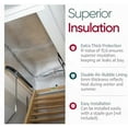 thumbnail image 6 of Attic Door Insulation Cover for Pull Down Ladder or Stair 25" x 54" x 11"- R-Value 15.6 Extra Thick Fire Proof Attic Tent Stairway Insulator with Easy Installation, Door Seal Hatch by, 6 of 9