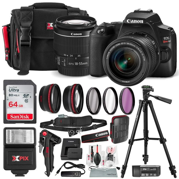 Canon EOS Rebel SL3 DSLR Digital Camera with 1855mm Lens + 64GB