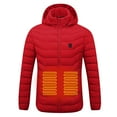 thumbnail image 3 of Labakihah vests for women Heated Outdoor Clothing For Riding Skiing Fishing Via Heated Coat Red, 3 of 9