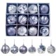 thumbnail image 3 of 12 bolas navideñas de plástico doradas y plateadas de 5,5 cm para colgar en el árbol de Navidad de interior, decoración para el hogar, 3 of 4