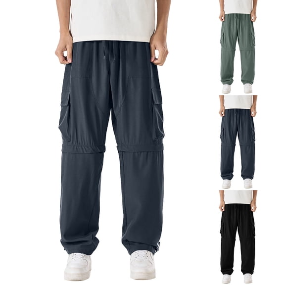 Men’s Lightweight Zip Off Hiking Pants Convertible Outdoor Fishing Trousers