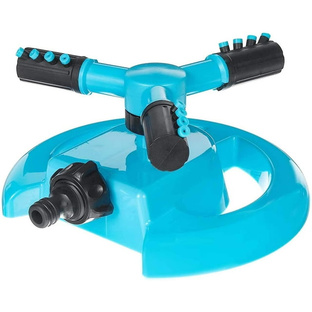 Aspersor de jardín YUANXCMXG aspersor automático de césped 3 brazos giratorio 360 grados