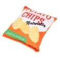 thumbnail image 4 of Plush Squeaky Dog Toy, Snack Bag Dog Toy Lovely Built In Rattling Paper Safe Interactive  For Home For Dogs Chili Red,Potato Chip Orange, Shrimp Blue,Lamb Roll Green, 4 of 8
