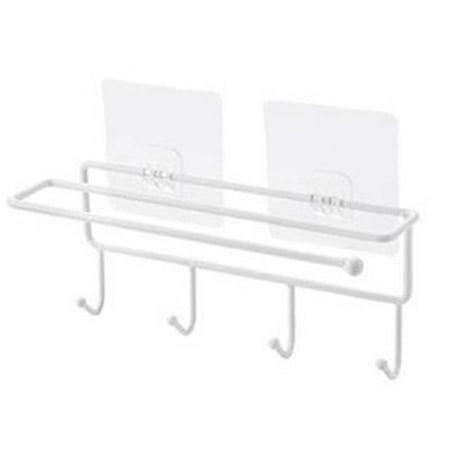 

Hxroolrp Clearance! One Hook and Two Adhesives Strong Transparent Suction Cup Wall 4 Hooks Towel Bathroom Kitchen Holder Hanger