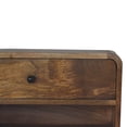 thumbnail image 5 of Artisan Furniture Solid Wood Large Floating Curve Open Slot Bedside, 5 of 9