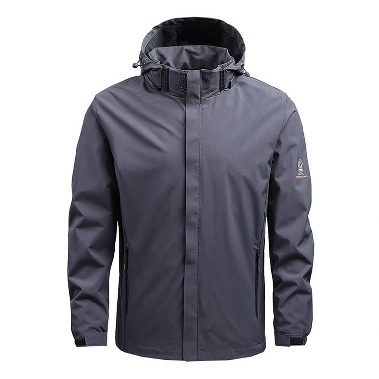 Men Solid Autumn And Winter Casual Simple Coat Sports Zipper Pocket Baseball Clothes Flying Jacket Snow Winter Coats Walmart