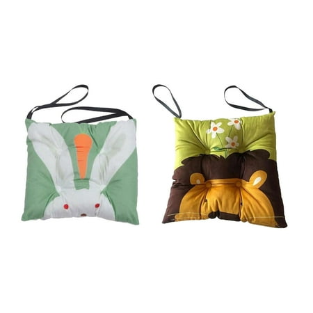 

2pcs Cute Seat Cushion Chair Pad Pillow Non Slip for Home Decoration Gift Lion