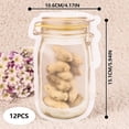 thumbnail image 5 of Spice Storage Bags-30 PCS Small Mason jar Spice Jars Bags, Resealable Smell Proof Bags Reusable Snack Saver Container Leak-Proof Bags for Party Favor, 5 of 5