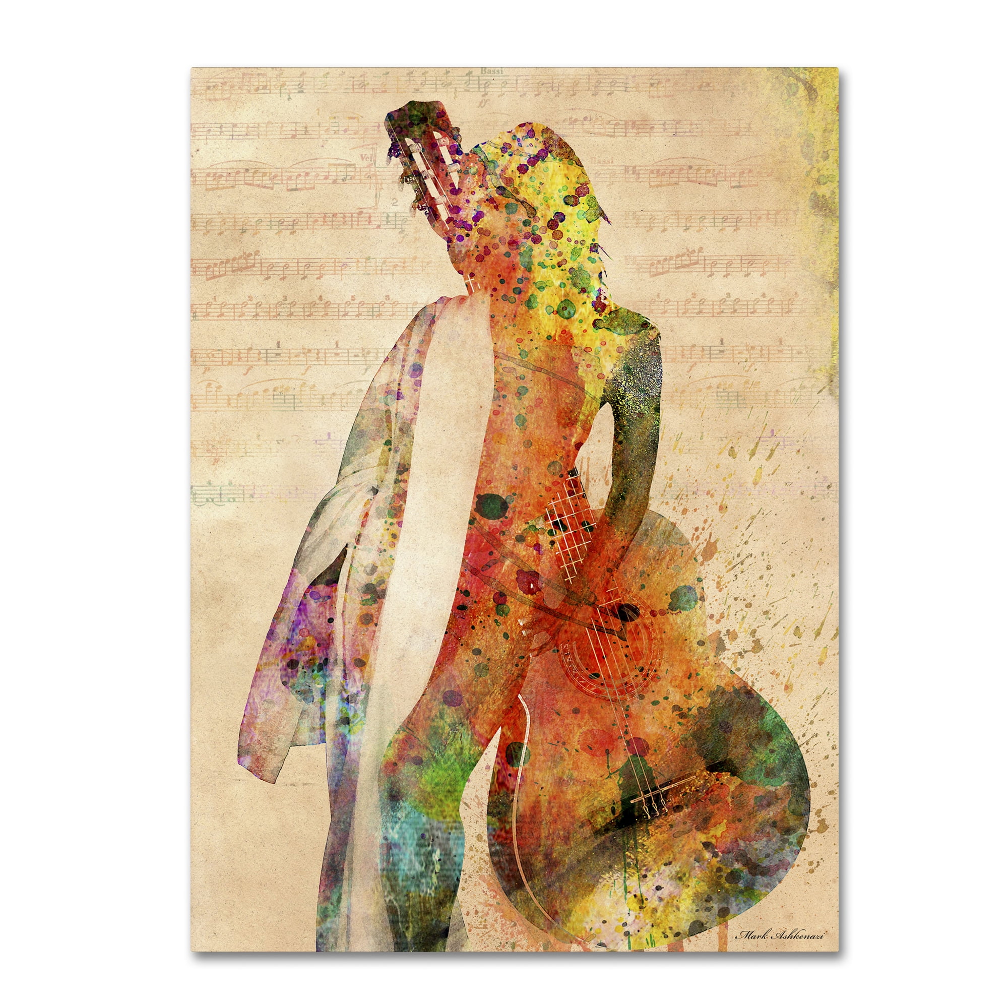 Trademark Fine Art "Gracias a la Vida Que Me Ha Dado Tanto" Canvas Art by Mark Ashkenazi