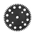 thumbnail image 1 of Engranaje principal recto de 52 dientes para coche RC, pieza de repuesto negra de acero al carbono medio AR310429, accesorios para Outcast 1/8, 1 of 9