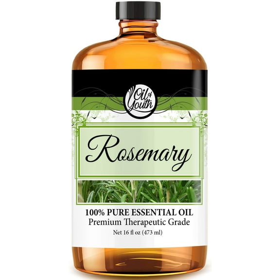 Oil of Youth Therapeutic Rosemary Essential Oil, 16 fl oz