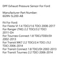 thumbnail image 2 of DPF Exhaust Pressure Sensor for Ford Fiesta Transit, 2 of 11