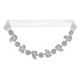 thumbnail image 2 of Elegant Rhinestone Flower Bridal Garter For Women And Girls In Silver Color With Comfortable Wear 1Pack, 2 of 3