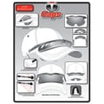thumbnail image 2 of Baseball cap, white with integrated sunglasses, 2 of 4