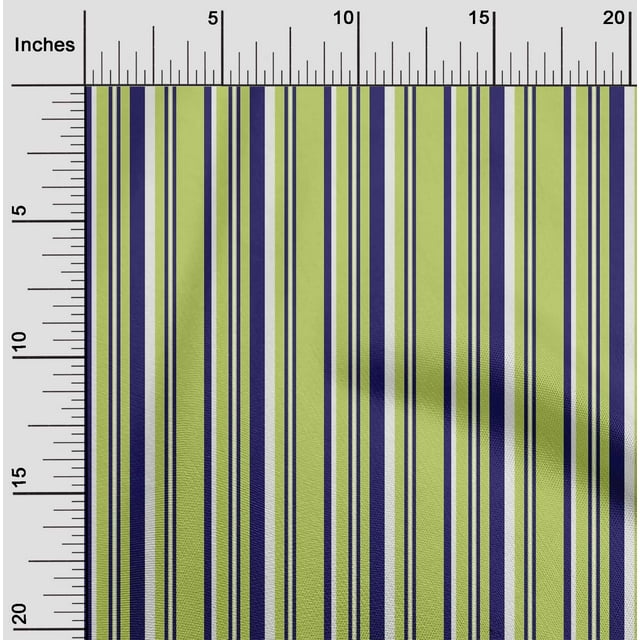 oneOone Georgette Viscose Fabric Multicolor Stripe Fabric Prints By Yard 42 Inch Wide