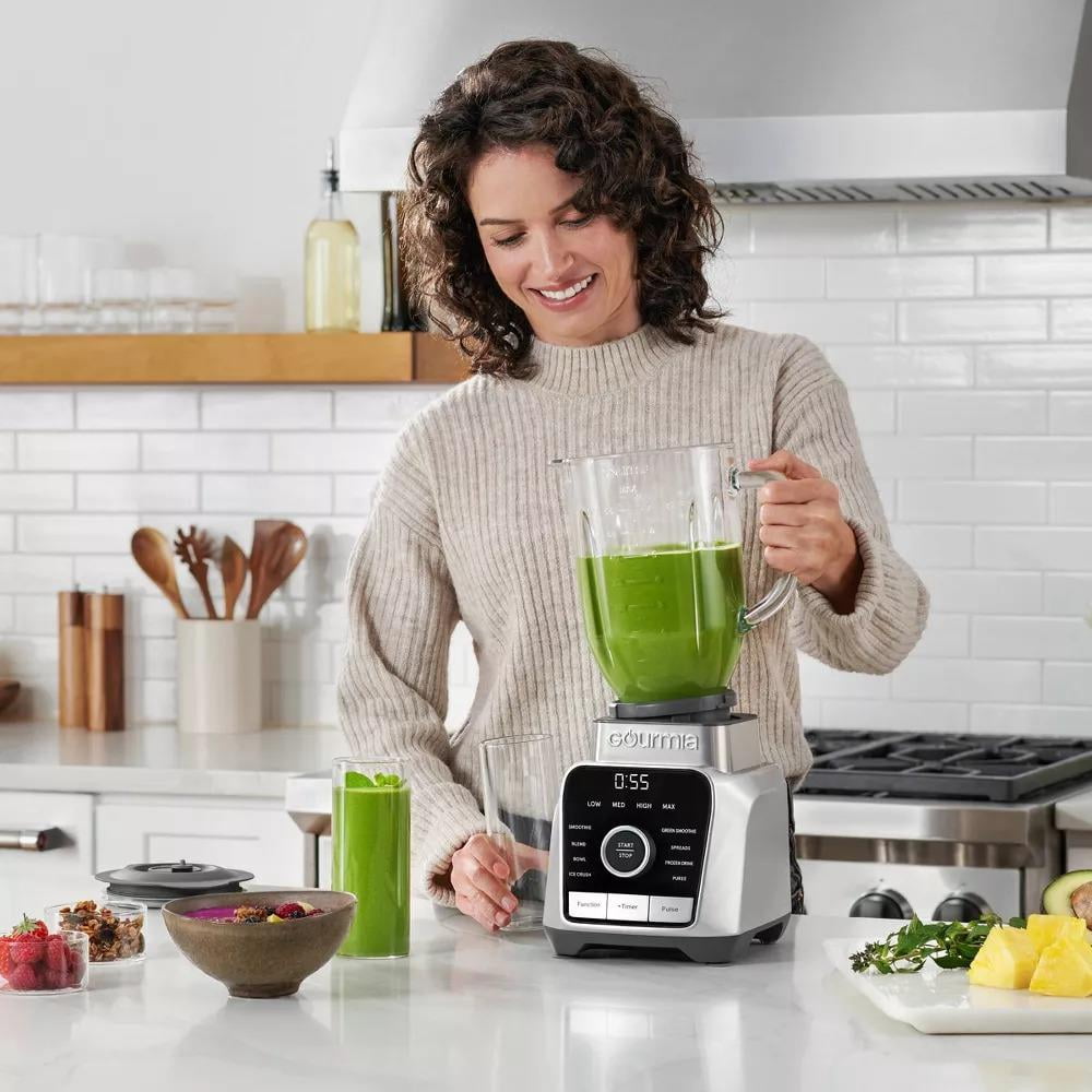 Gourmia 1250 W 4-Speed Blender, Gray
