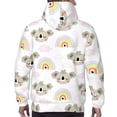 thumbnail image 5 of Hoodies for Men - Cute Koala Rainbow Long Sleeve Comfrt Men'S Fashion Hoodies & Sweatshirts, Sweatshirts for Men Hoodies Pullover Clothing Clothes with Pouch, 5 of 7