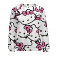 thumbnail image 4 of Hello Kitty Women's Casual Crew Neck Sweatshirt Long Sleeve Pullover Tops, 4 of 8
